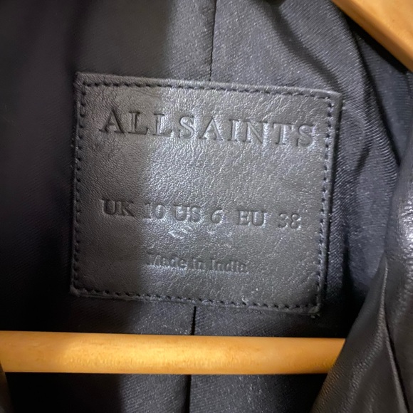 All Saints Leather Jacket - Picture 3 of 11